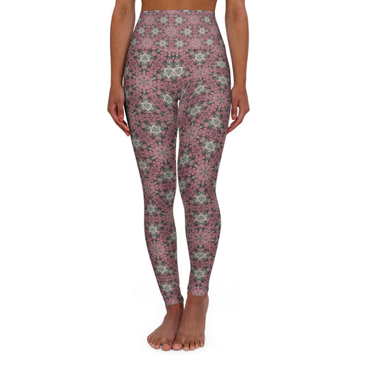 Trippy Pink High Waisted Yoga Leggings