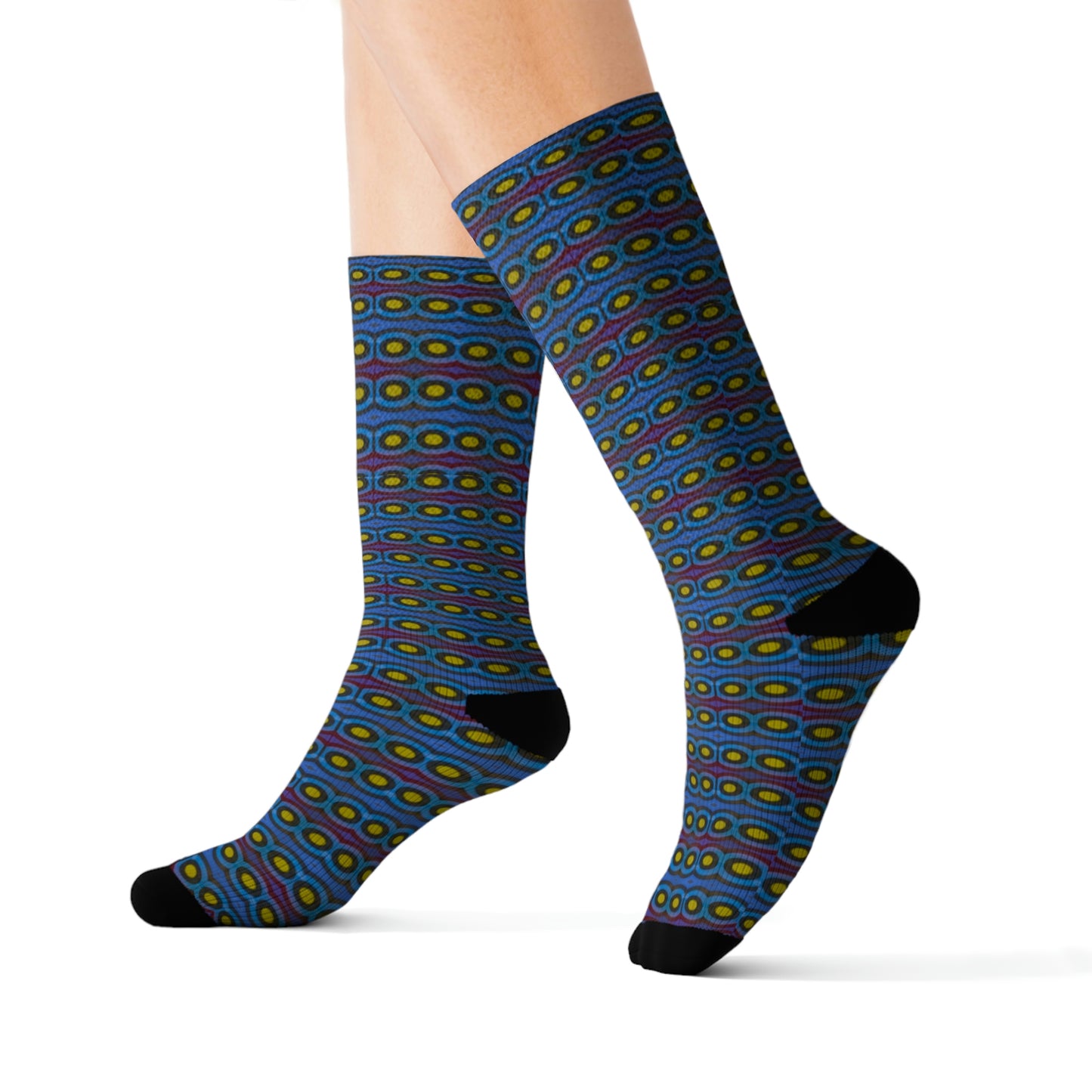 Blue Mood Sublimation Socks