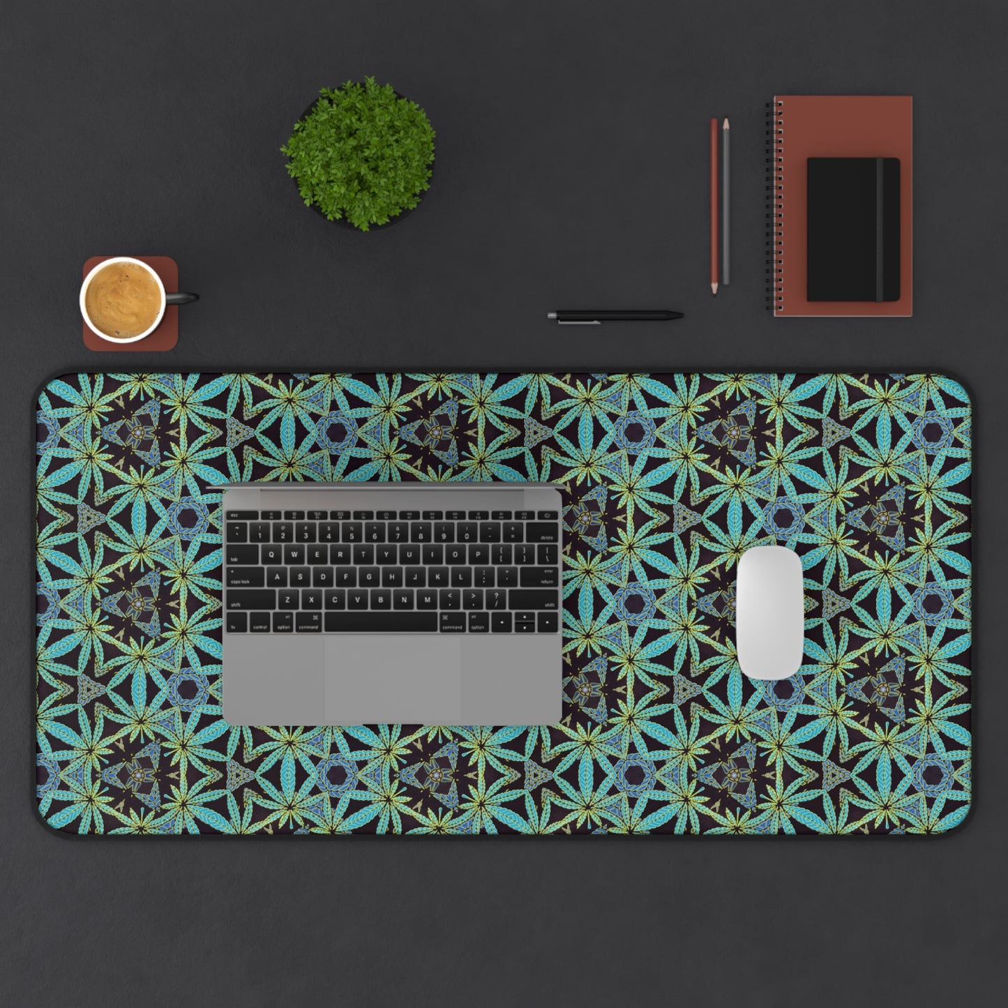 Herbal Burst Desk Mat