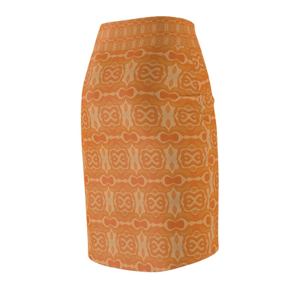 Orange Cream Soda Women's Pencil Skirt