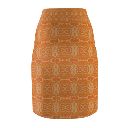 Orange Cream Soda Women's Pencil Skirt