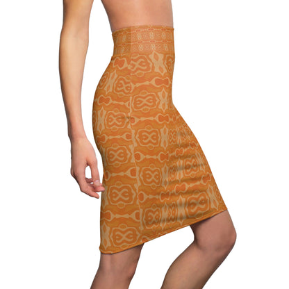 Orange Cream Soda Women's Pencil Skirt